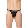Stringi męskie wycięte SoftLine 4527 czarne OneSize - 3
