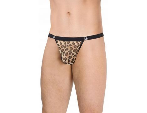 Stringi męskie panterkowe SoftLine 4528 OneSize