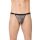 Bardzo wycięte stringi męskie SoftLine 4528 szary panter OneSize