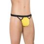 Stringi męskie wycięte SoftLine 4530 żółte OneSize - 2