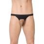 Stringi męskie ze wzorem zebry SoftLine 4532 czarne OneSize - 2