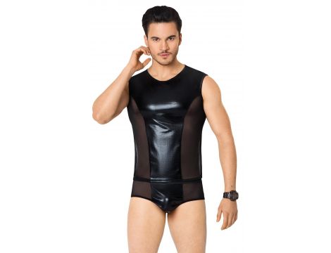 Siatkowa koszulka i szorty SoftLine 4605 czarne M/L - 2