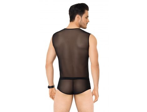 Siatkowa koszulka i szorty SoftLine 4605 czarne M/L