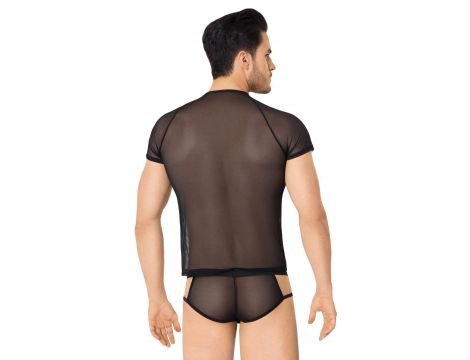 Siatęczkowa koszulka i szorty SoftLine 4607 czarne M/L - 2