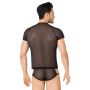 Siatęczkowa koszulka i szorty SoftLine 4607 czarne M/L - 3
