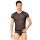 Siatęczkowa koszulka i szorty SoftLine 4607 czarne M/L