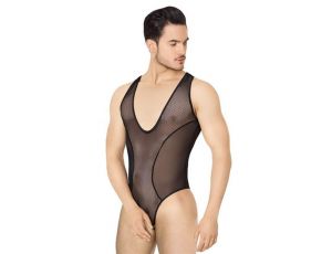 Siateczkowe body SoftLine 4609 czarne XL
