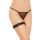Elegancka siateczkowa podwiązka z cyrkoniami SoftLine 7406 czarna S/L