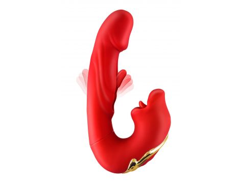 Wibrator króliczek Yoba Kissy 3w1 silikonowy USB 17,6 cm - 5