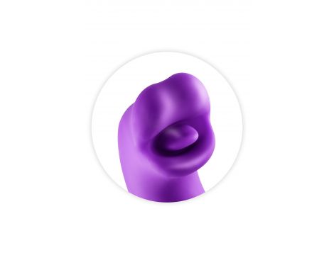 Wibrator króliczek Yoba Kissy 3w1 fioletowy USB 17,6 cm - 3