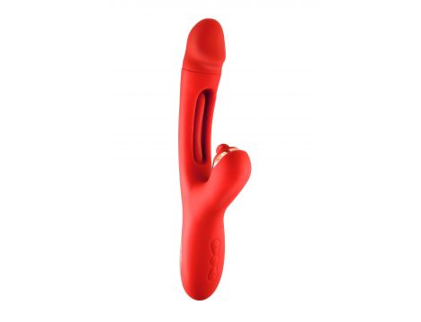 Wibrator króliczek Yoba Joyfully 3w1 czerwony USB 25 cm - 4