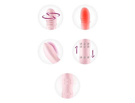 Wibrator króliczek Yoba Cosy podgrzewany różowy USB - 4
