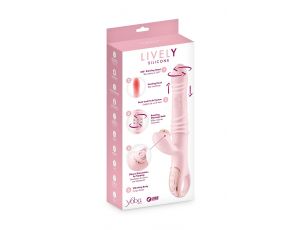 Wibrator króliczek Yoba Lively podgrzewany różowy USB