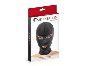 Maska spandex z otwartymi oczami i ustami Fetish Tentation