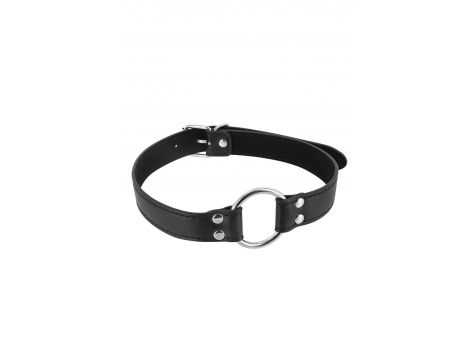 Knebel z metalowym pierścieniem Fetish Tentation czarny 48 mm - 3