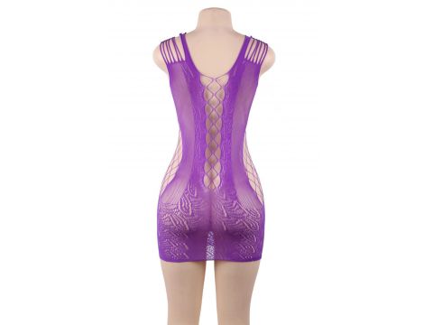 DRESS H3161 PURPLE (Size: TU) - 4