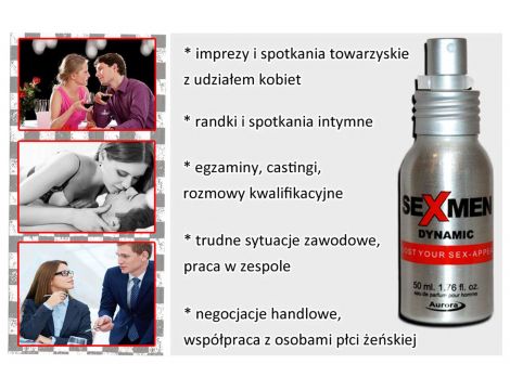 Feromony męskie Sexmen Dynamic Aurora 50 ml - 2