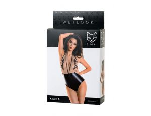 Body wetlook Kiara Glossy czarny L