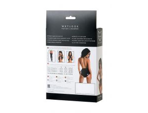 Body wetlook Kiara Glossy czarne M