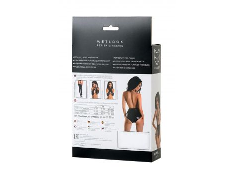 Body wetlook Kiara Glossy czarny XL - 3