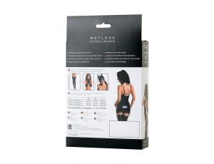 Sukienka wetlookowa Ivy Glossy czarna L
