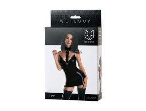 Sukienka wetlook Ivy Glossy czarna M