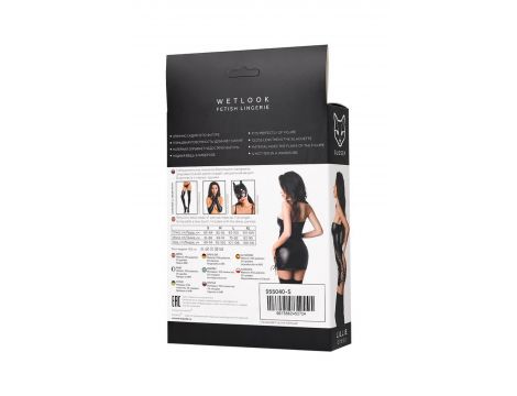 Sukienka Wetlook Glossy Lillie czarna XL - 6