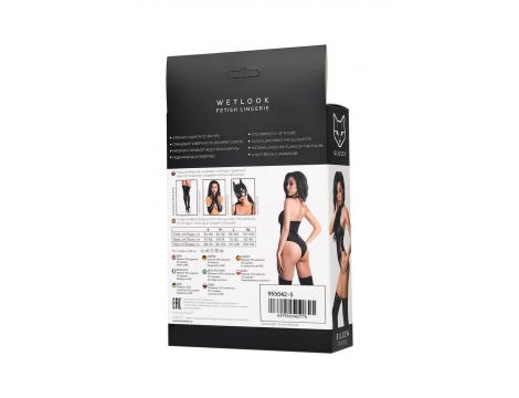 Body Wetlook Eileen Glossy czarne L - 5