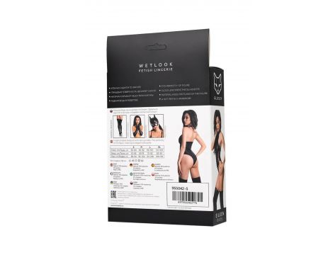 Body wetlook Glossy Eileen czarne XL - 7
