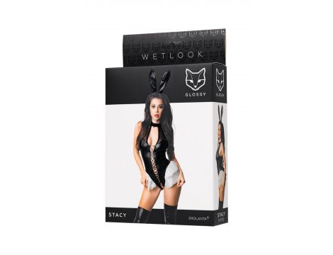 Body Wetlook Glossy Stacy czarne XL - 8