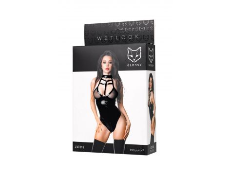 Body Wetlook Glossy Jodi czarne XL - 7