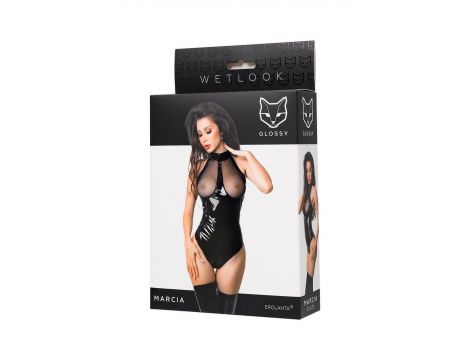 Body wetlook Marcia Glossy czarne S