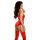 Body Wetlook Glossy z wiązaniem czerwone XL