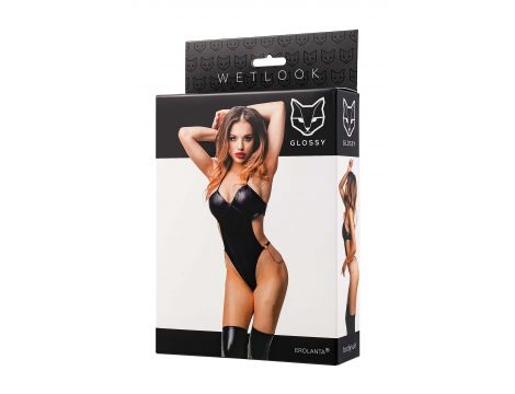 Body wetlook Glossy Reina czarny L - 3
