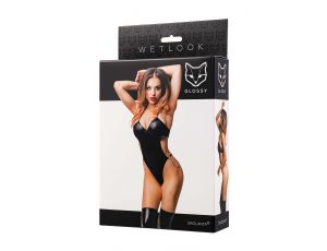 Body Glossy Reina wetlook czarne M