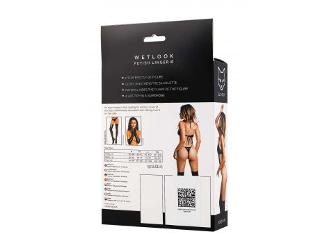 Body wetlook Glossy Reina czarny XL - 3