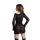 Komplet bielizny Glossy Sheril wetlook czarny S