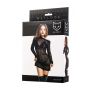 Komplet bielizny Glossy Sheril wetlook czarny XL - 6