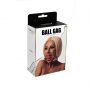 Knebel silikonowy balonowy czerwony Fantasy regulowany 4 cm - 2