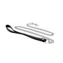 Metal and leather chain leash - 2