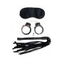 Zestaw BDSM Fantasy opaska flogger kajdanki metalowe - 2