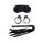 Zestaw BDSM Fantasy opaska flogger kajdanki metalowe
