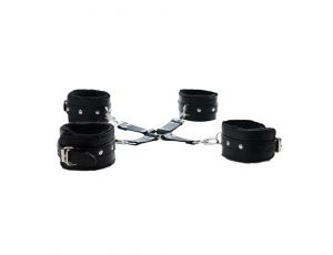 Black hogtie with comfy wrist and ankle cuffs