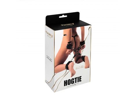 Black hogtie with comfy wrist and ankle cuffs - 5