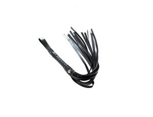 Flogger czarny Fantasy skóra PU 43 cm