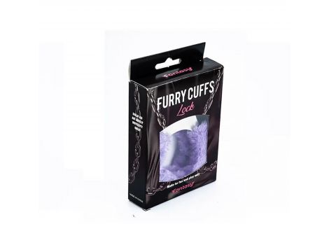 Kajdanki metalowe z fioletowym futerkiem Fantasy - 2