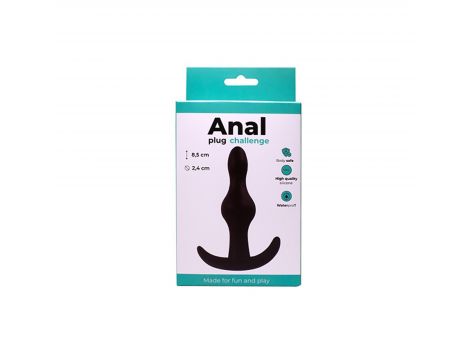 Korek analny silikonowy Fantasy czarny 8,5 cm - 3