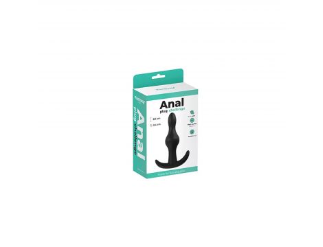 Korek analny silikonowy Fantasy czarny 8,5 cm - 2