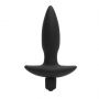 Korek analny wibrujący silikonowy Fantasy czarny 9 cm - 3