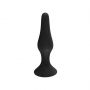 Korek analny silikonowy Fantasy mały czarny 10,5 cm - 3